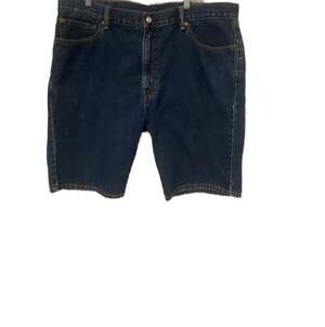 Levi's 505 Regular Fit Men's Denim Shorts Size 40 Dark Wash Blue Jean Jorts